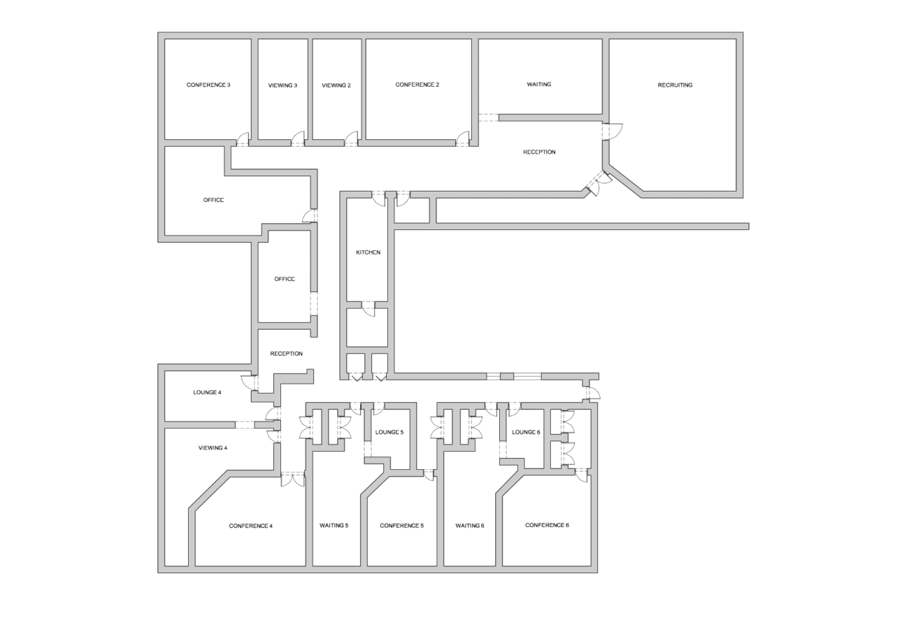floor plan of Chicago Schaumburg market research facility
