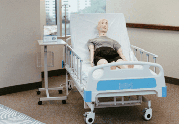 medical simulation set up